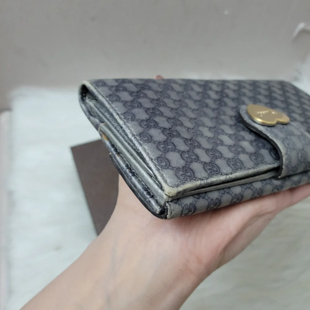 100% Authentic Gucci GG heart long wallet - Picture 13 of 16
